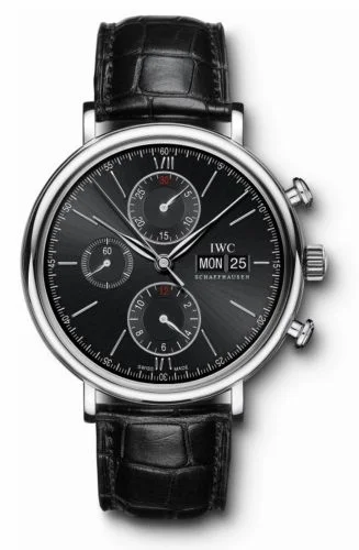 IWC Portofino Chronograph Stainless Steel / Black IW3910-02 (IW391002)